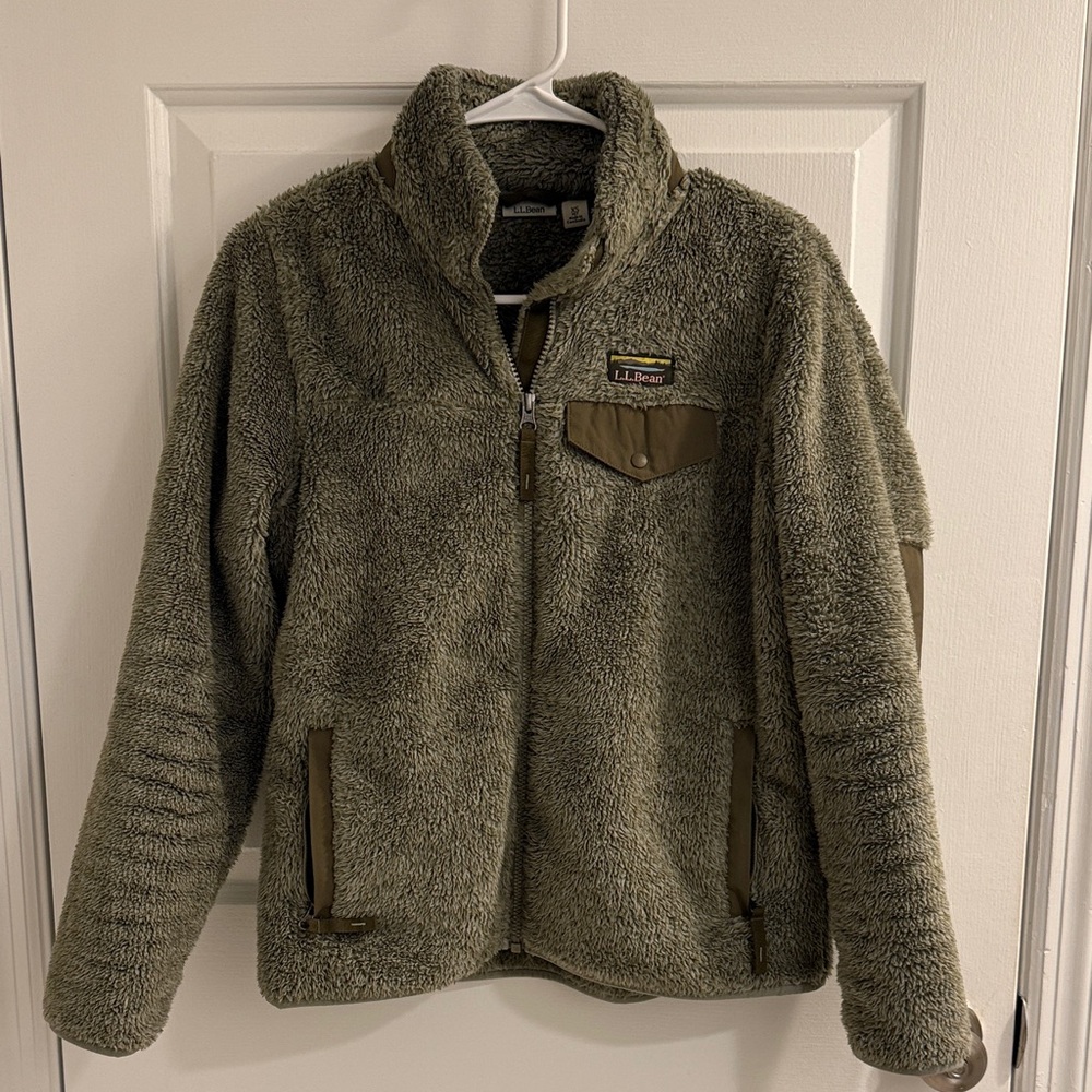 L.L. Bean Sage Green Sherpa Jacket